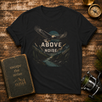 Above Noise Eagle T-Shirt — Outdoor Adventure Graphic Tee
