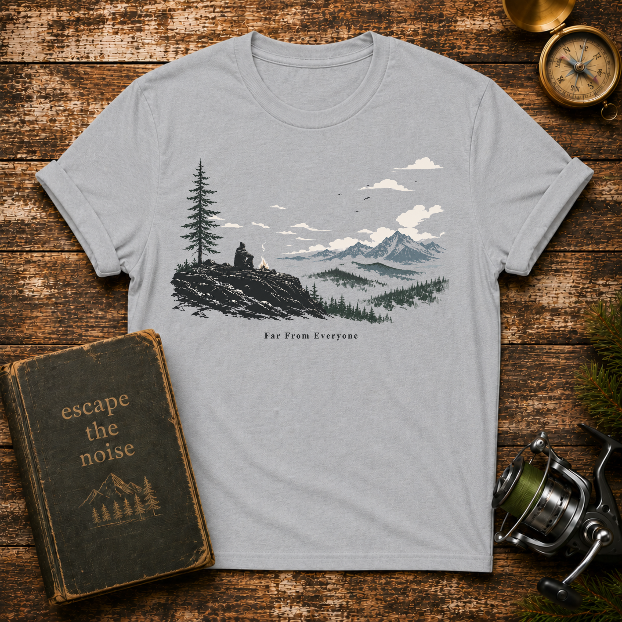 Far From Everyone T-Shirt — Mountain View