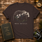 Bear Mountain T-Shirt – "Move Quietly" Wilderness Graphic Tee