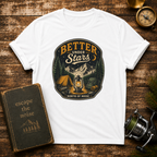 Better Under Stars Camping T-Shirt — Vintage Campfire Design