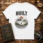 Built Different Mountain T-Shirt — Outdoor Adventure Graphic Tee