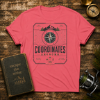 Coordinates Unknown T-Shirt — Compass Adventure Graphic Tee