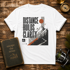 Distance Builds Clarity Mountain T-Shirt – Motivational Outdoor Hiking Tee
