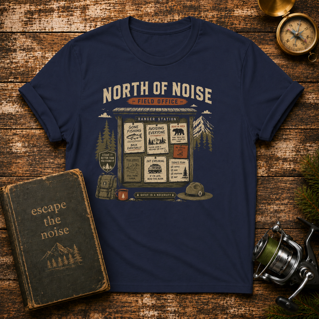 North of Noise Camping T-Shirt — Vintage Outdoor Adventure Tee