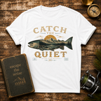 Catch the Quiet Fishing T-Shirt — Vintage Trout Outdoors Tee
