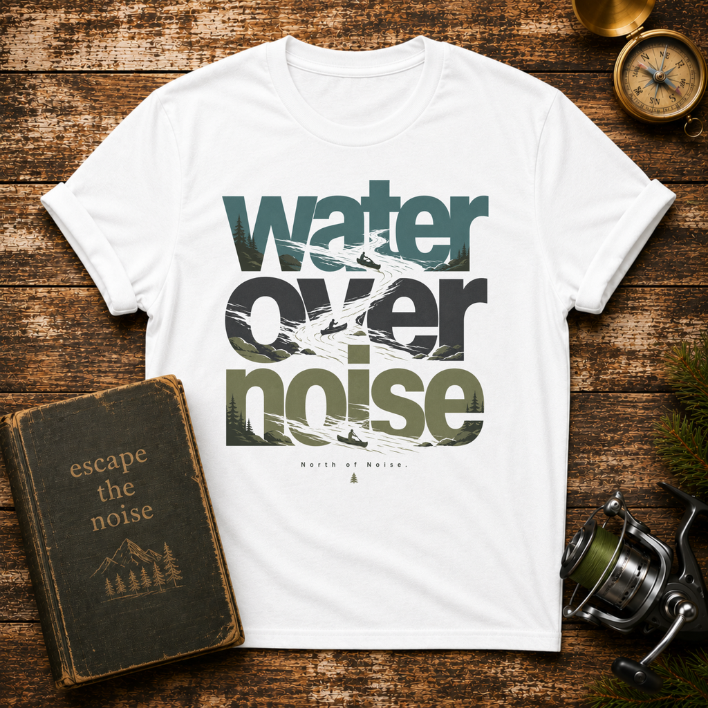 Water Over Noise Graphic T-Shirt — Nature Tee