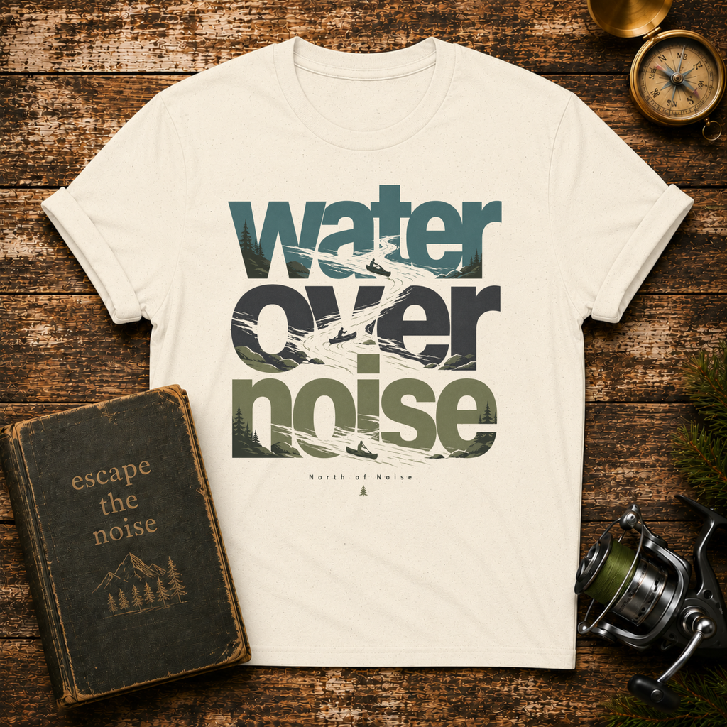 Water Over Noise Graphic T-Shirt — Nature Tee