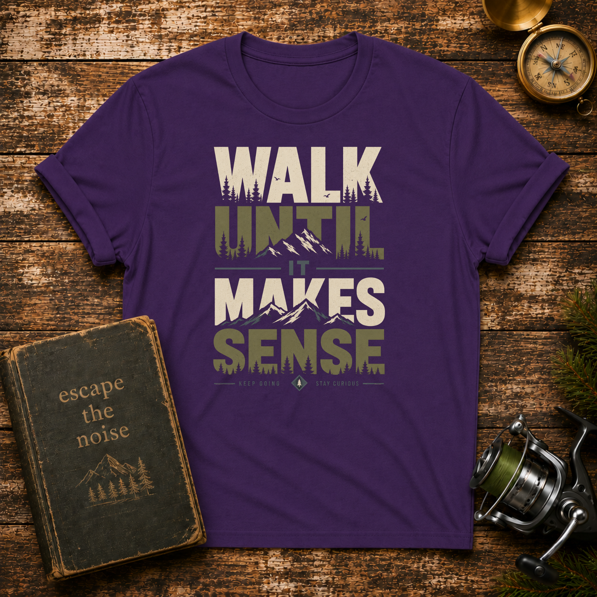 Walk Until It Makes Sense T-Shirt — Inspirational Urban Skyline Tee