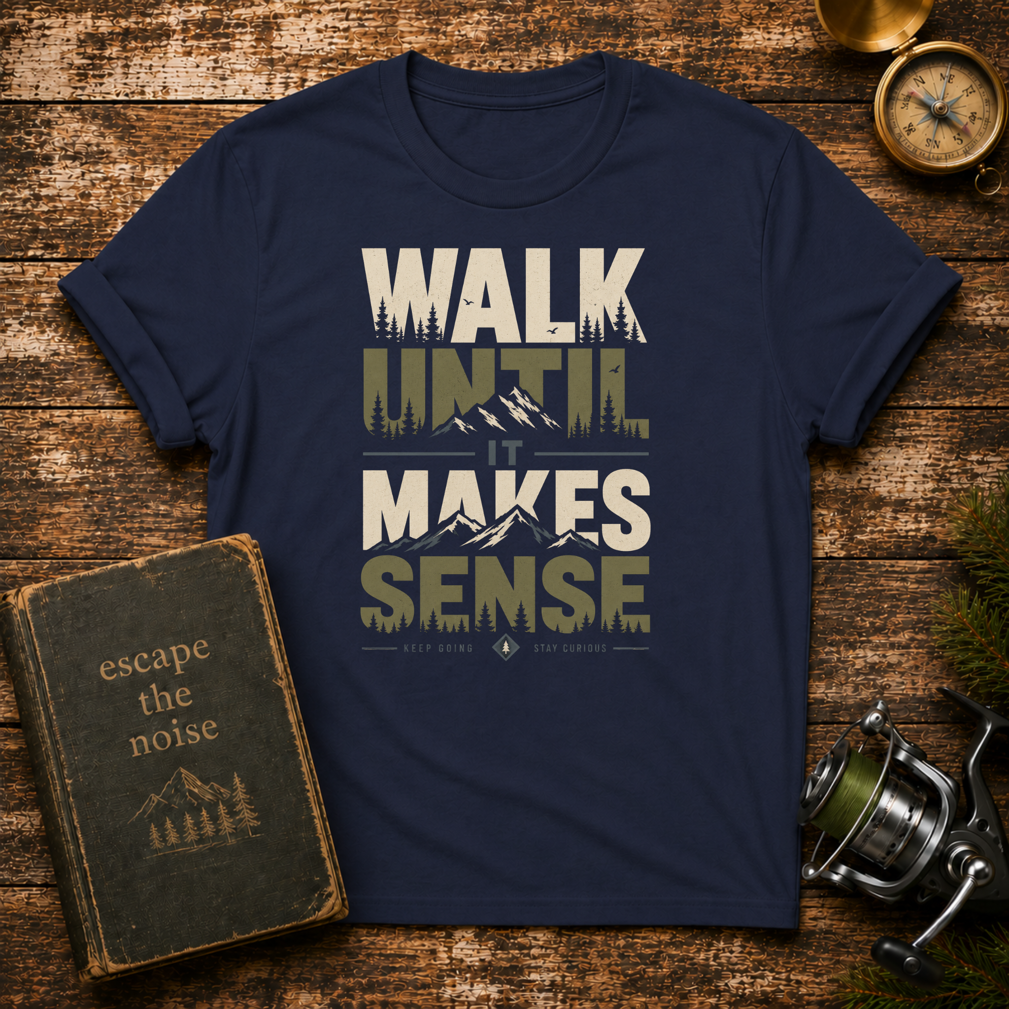 Walk Until It Makes Sense T-Shirt — Inspirational Urban Skyline Tee