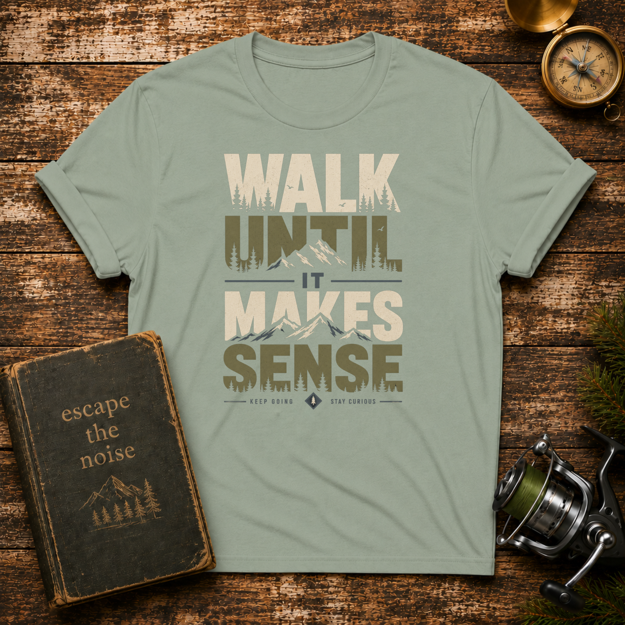 Walk Until It Makes Sense T-Shirt — Inspirational Urban Skyline Tee