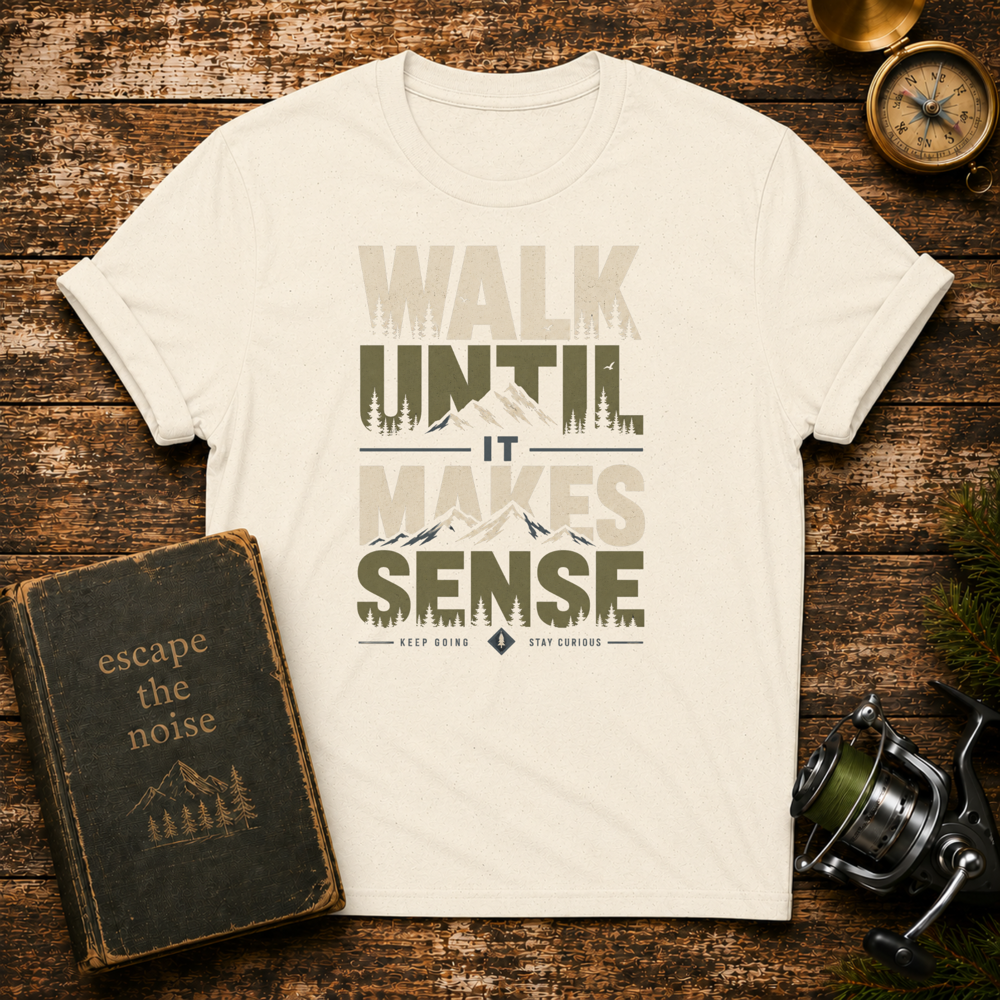 Walk Until It Makes Sense T-Shirt — Inspirational Urban Skyline Tee