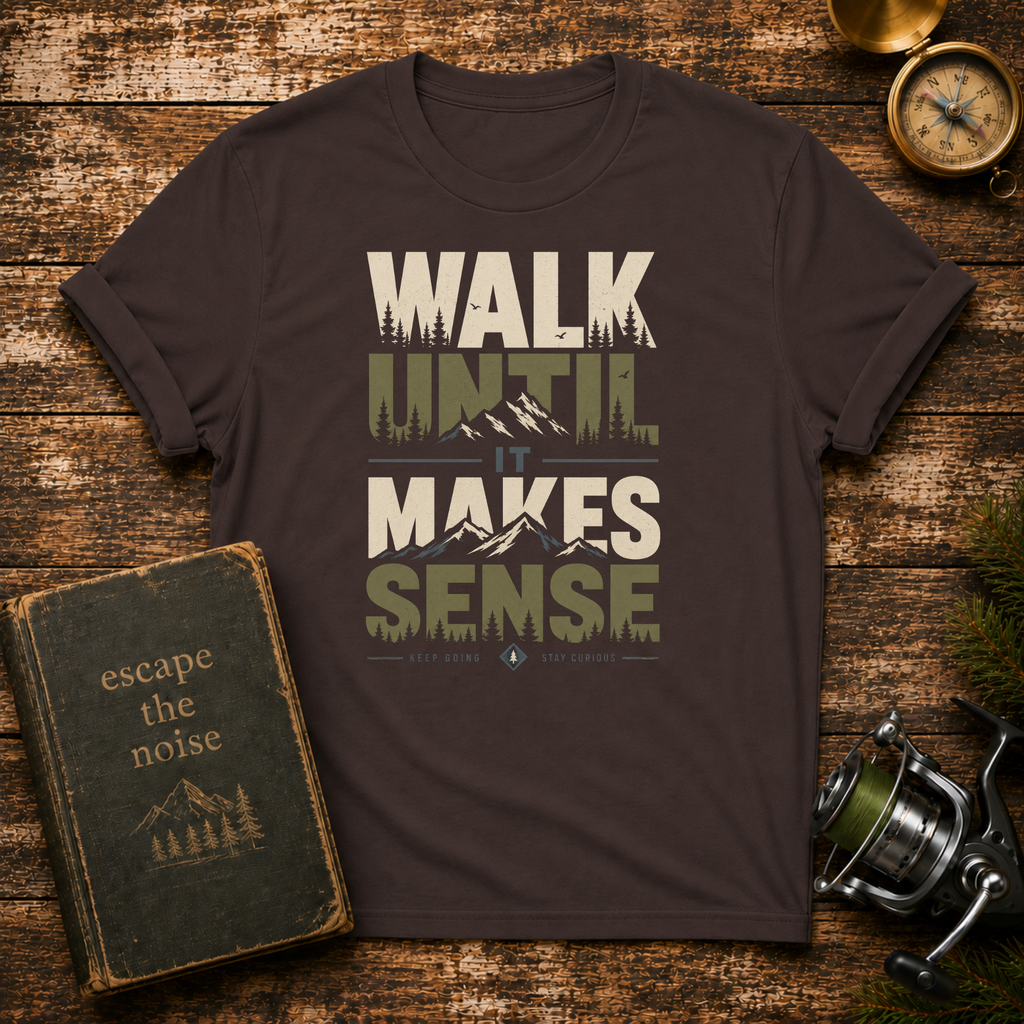 Walk Until It Makes Sense T-Shirt — Inspirational Urban Skyline Tee
