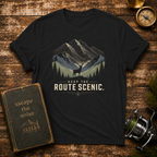 Scenic Route Mountain T-Shirt — 'Keep the Route Scenic' Adventure Tee