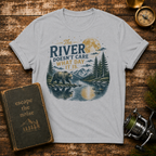 River Doesn't Care What Day It Is T-Shirt — Vintage Nature Camping Tee