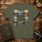 Here for the Silence Graphic T-Shirt — Vintage Mountain Nature Tee