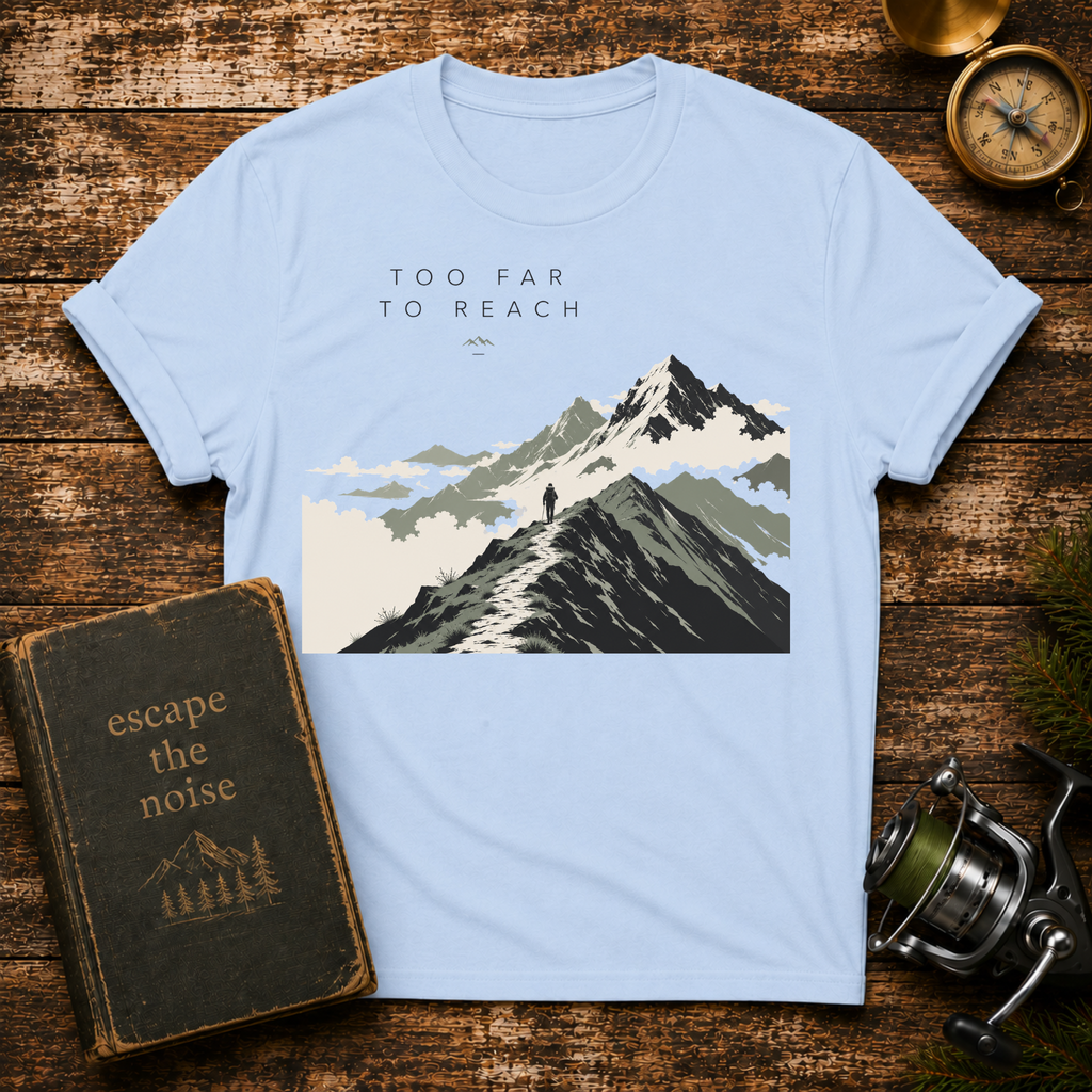 Mountain Landscape T-Shirt — Minimal Scenic Graphic Tee