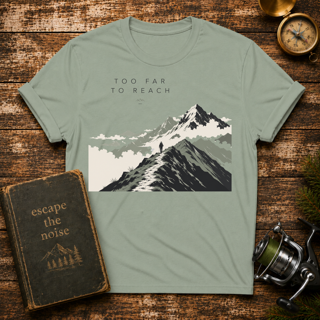 Mountain Landscape T-Shirt — Minimal Scenic Graphic Tee