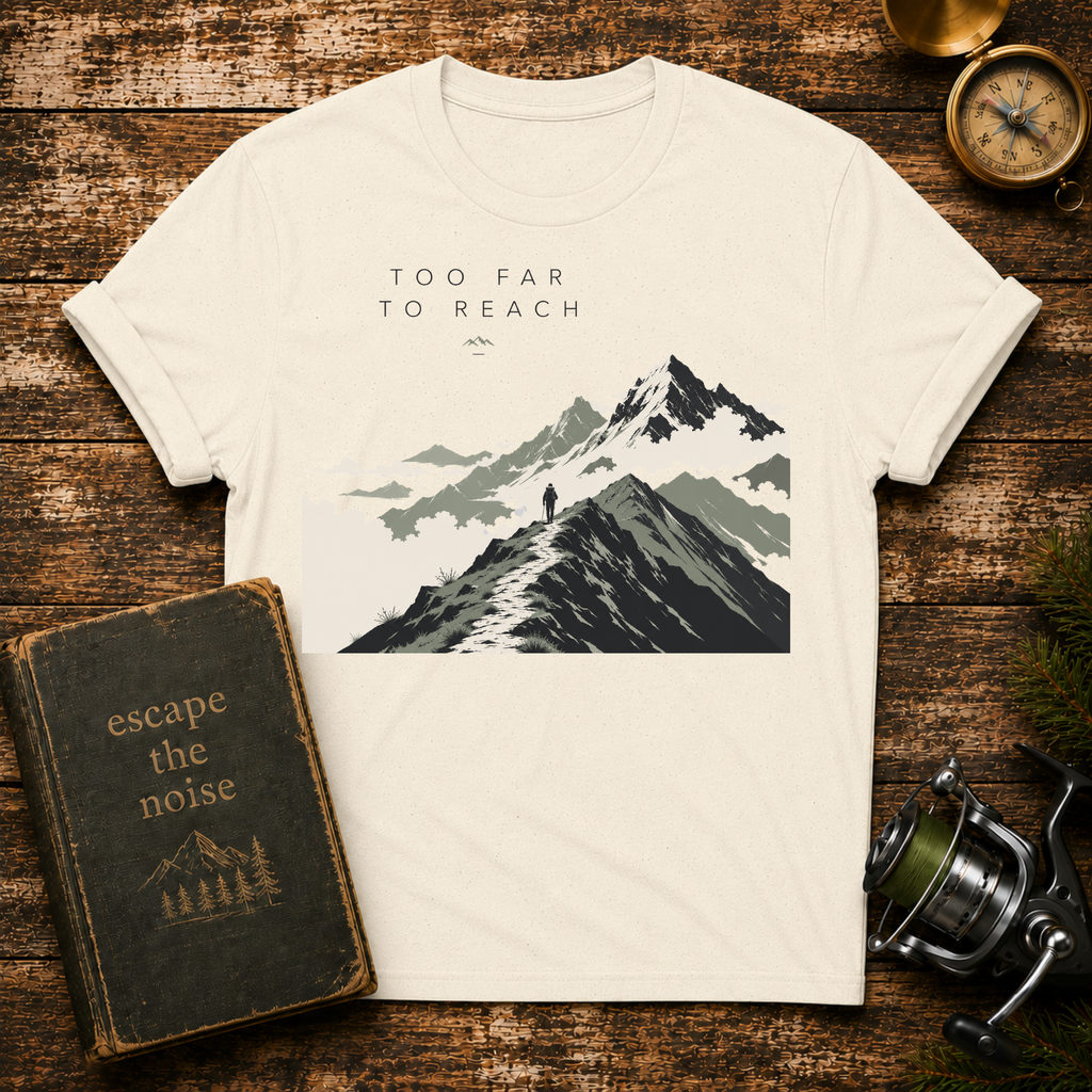 Mountain Landscape T-Shirt — Minimal Scenic Graphic Tee