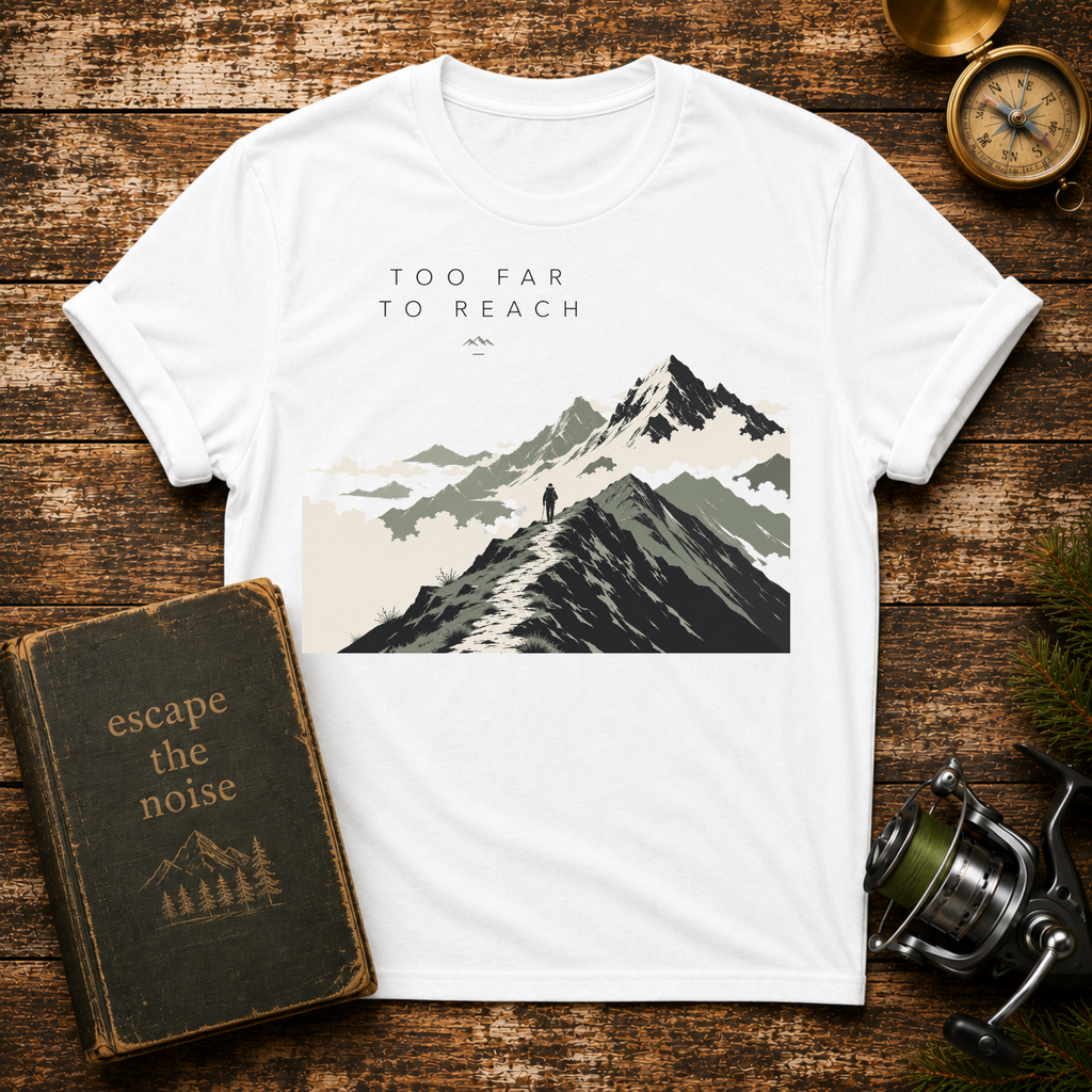 Mountain Landscape T-Shirt — Minimal Scenic Graphic Tee