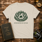T-Shirt — "Introverted by Nature" Cabin Forest Graphic Tee