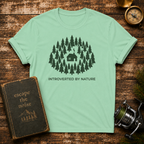 T-Shirt — "Introverted by Nature" Cabin Forest Graphic Tee