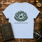T-Shirt — "Introverted by Nature" Cabin Forest Graphic Tee