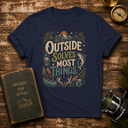 Outside Solves Most Things T-Shirt — Outdoor Adventure Graphic Tee