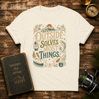 Outside Solves Most Things T-Shirt — Outdoor Adventure Graphic Tee