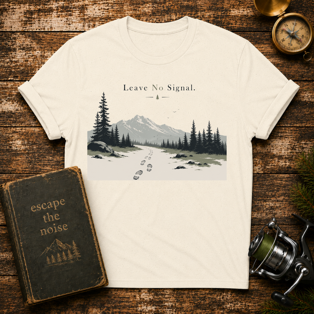 Nature Hike T-Shirt – 'Leave No Trace' Mountain Scenic Tee