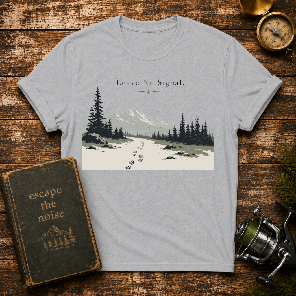 Nature Hike T-Shirt – 'Leave No Trace' Mountain Scenic Tee