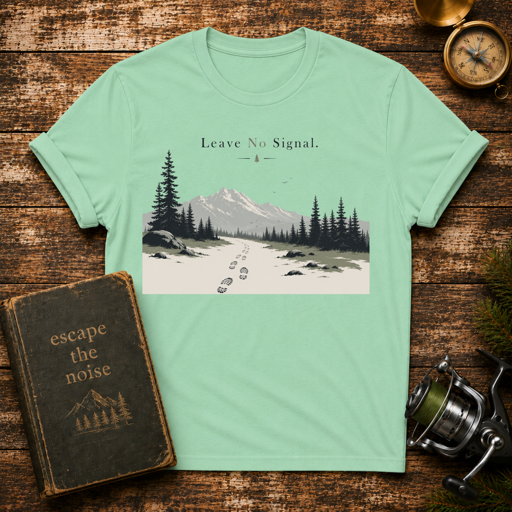 Nature Hike T-Shirt – 'Leave No Trace' Mountain Scenic Tee