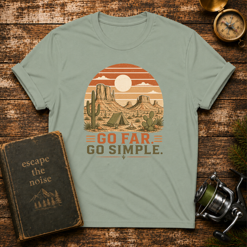 Go Far Go Simple Desert T-Shirt