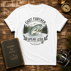 “Cast Further, Speak Less” Vintage Trout Tee