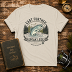 “Cast Further, Speak Less” Vintage Trout Tee
