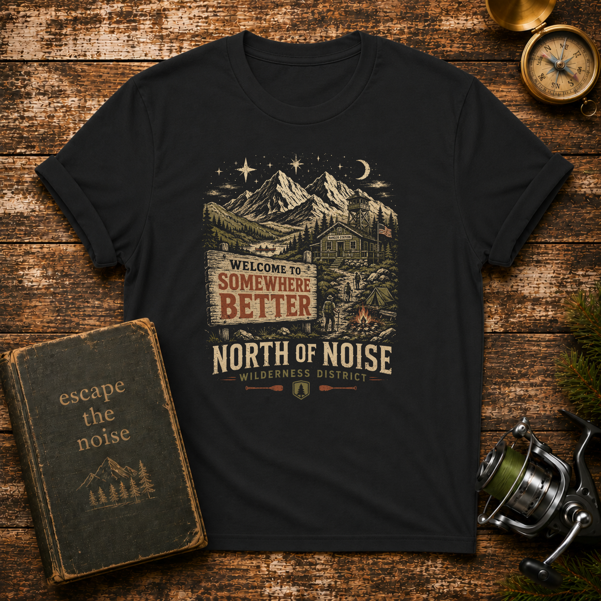 “Somewhere Better” North of Noise Mountain T-Shirt