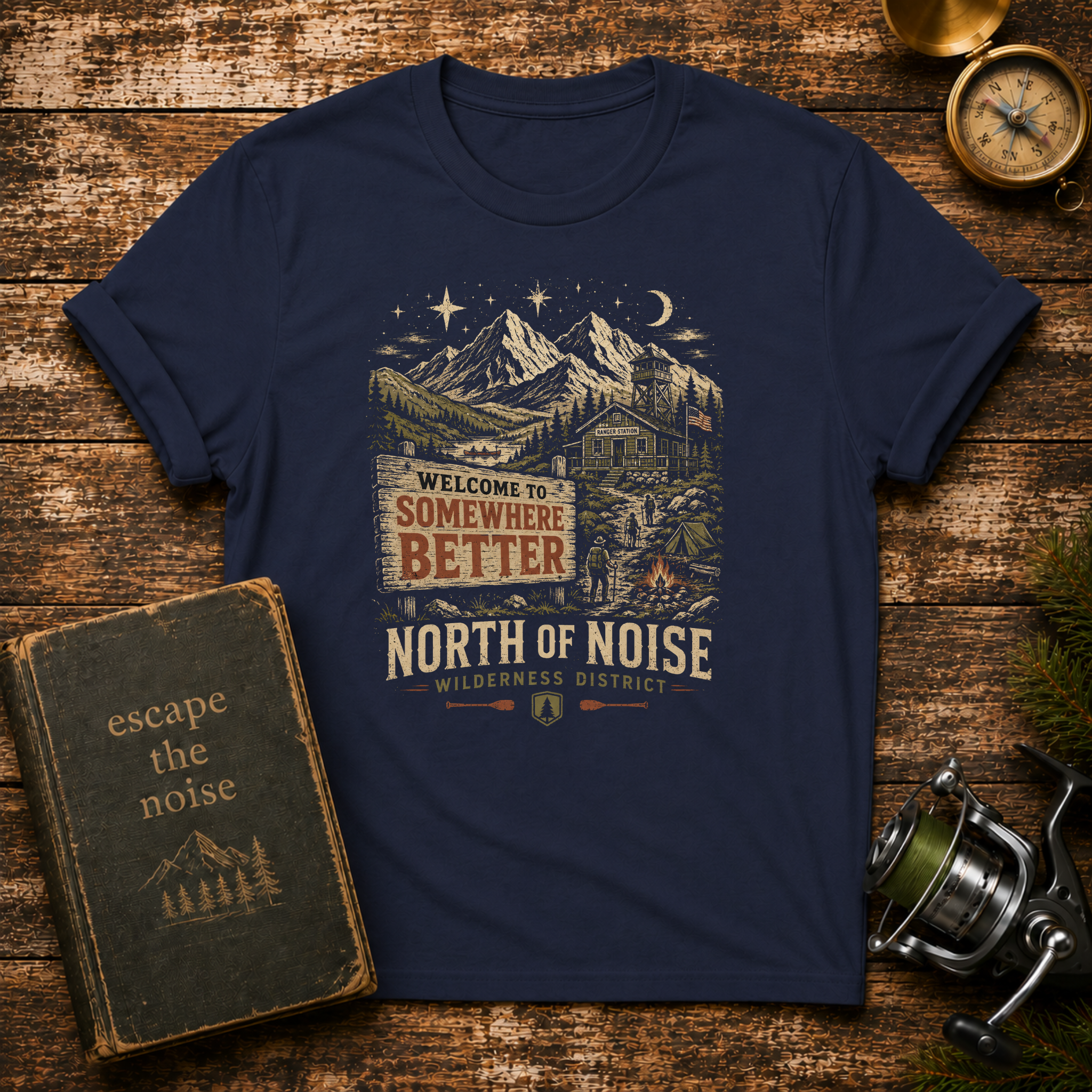 “Somewhere Better” North of Noise Mountain T-Shirt