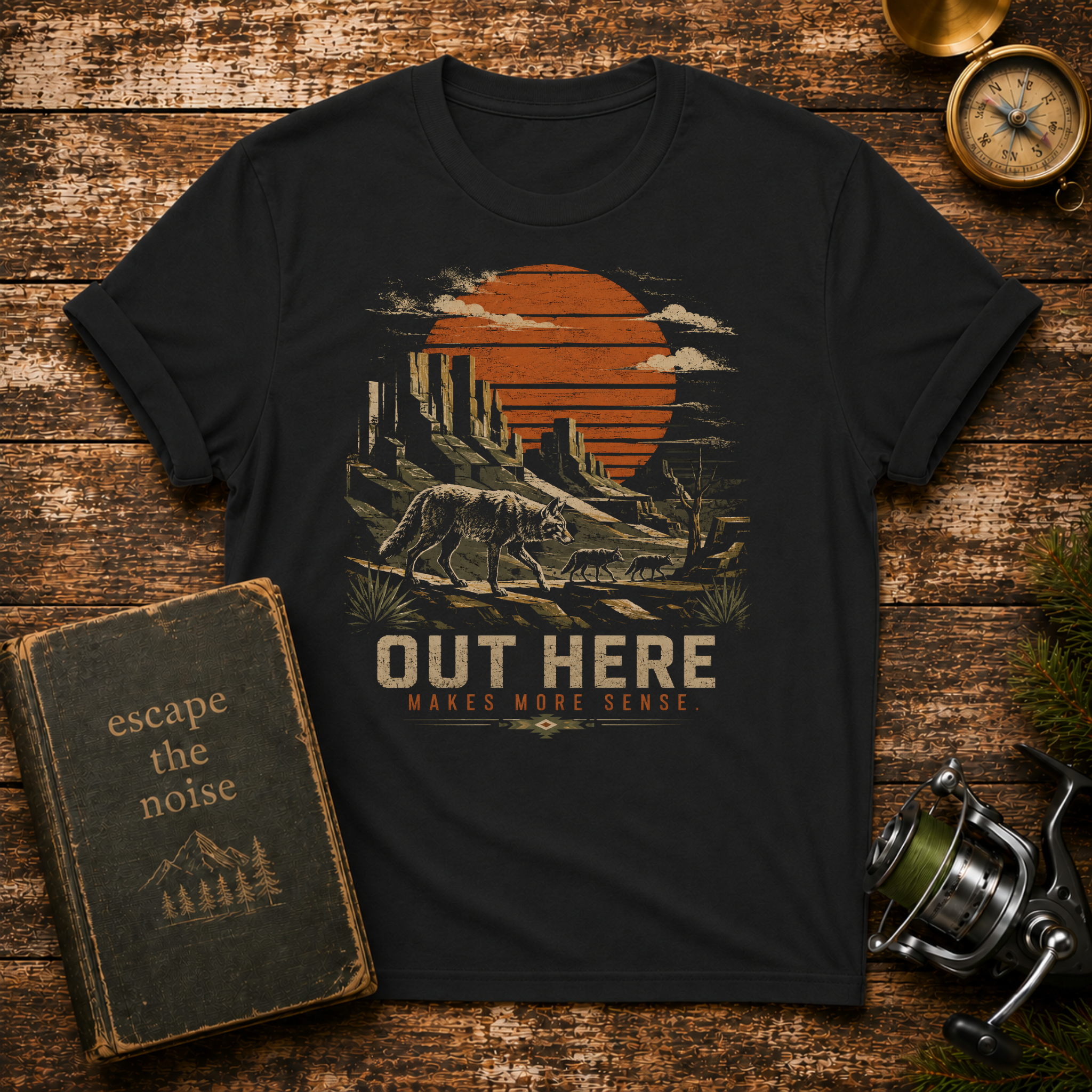 Out Here Desert Sunset T-Shirt