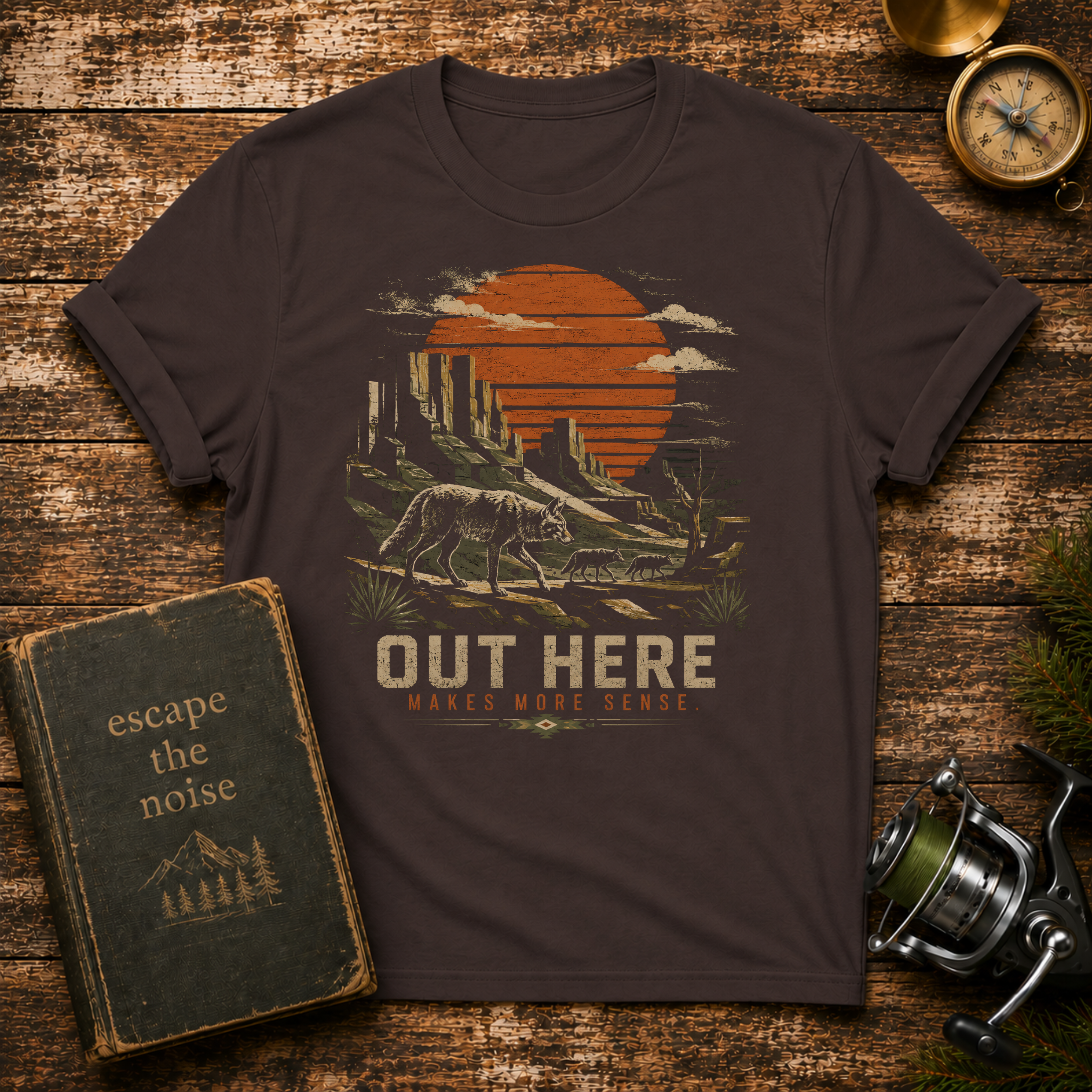 Out Here Desert Sunset T-Shirt