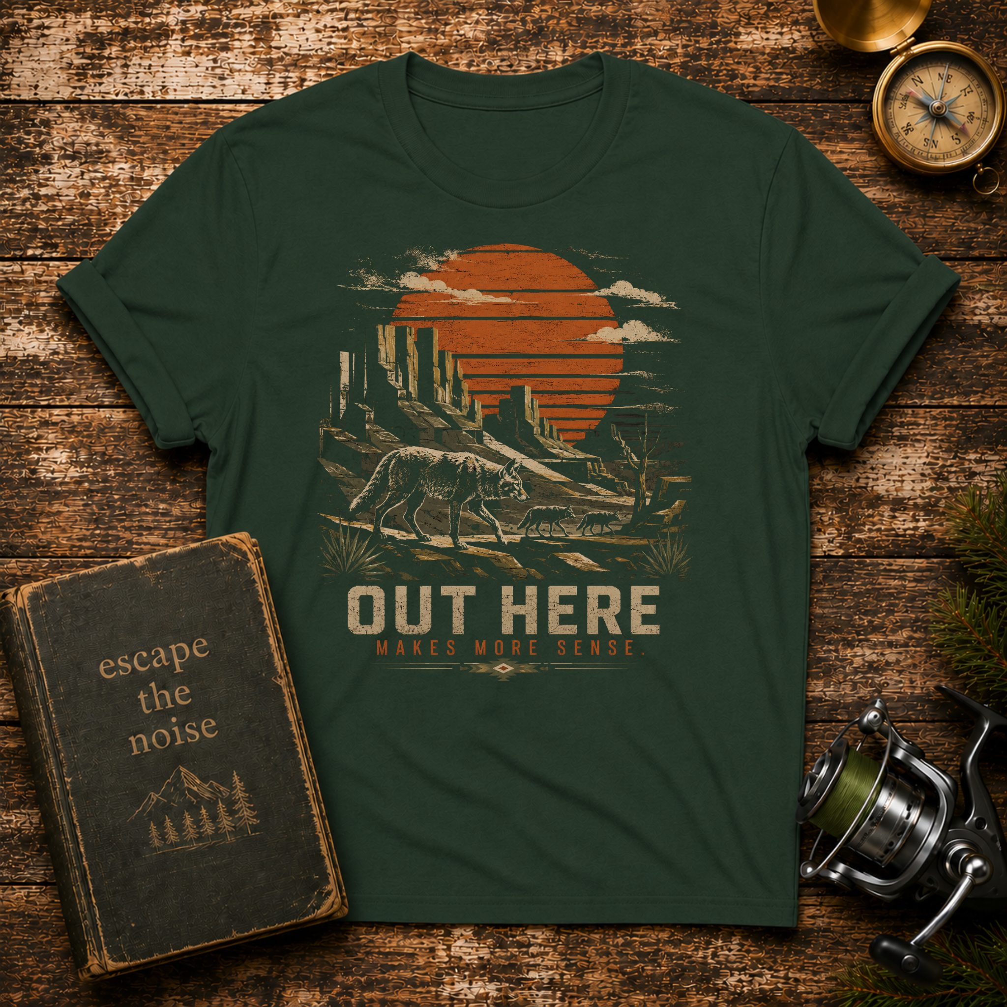 Out Here Desert Sunset T-Shirt