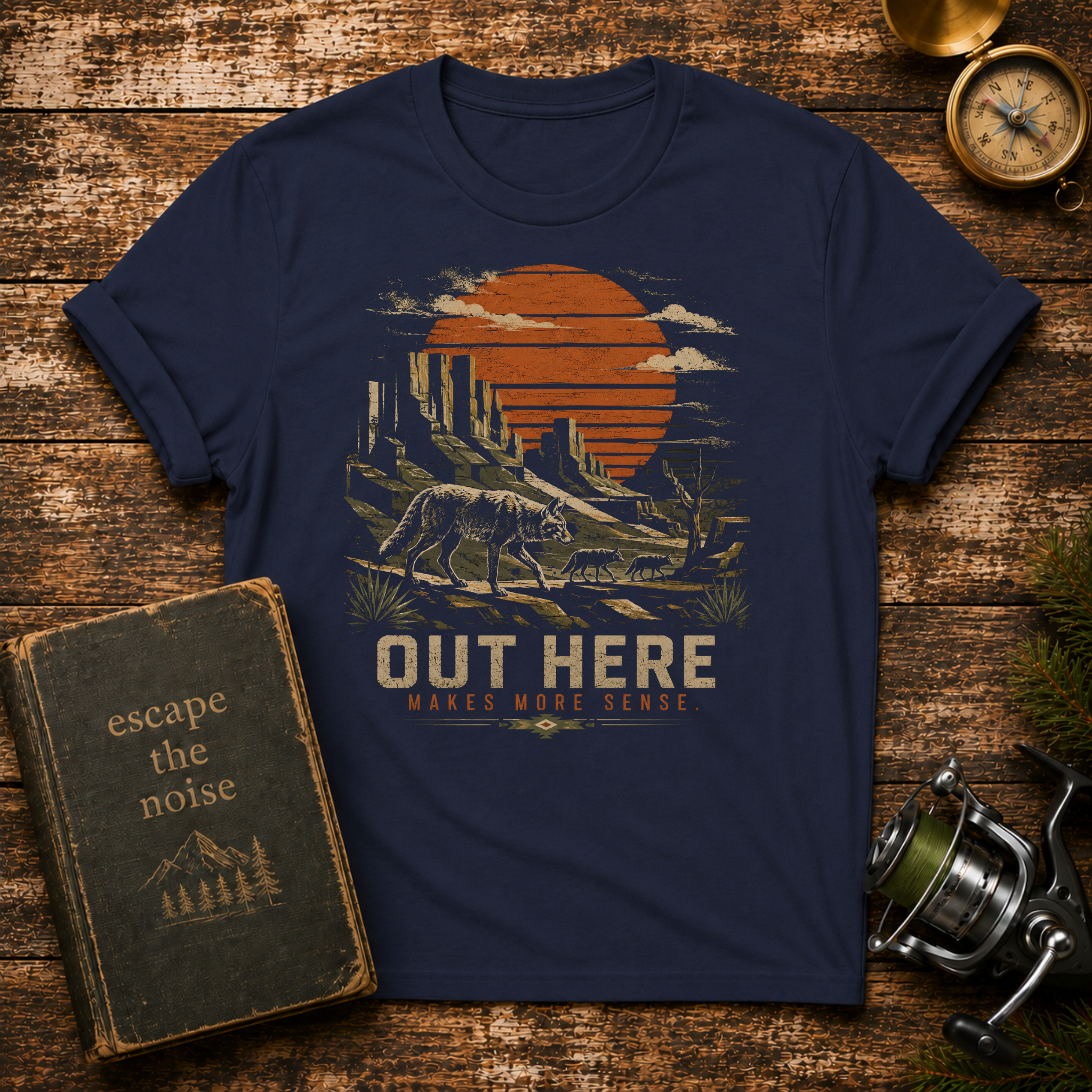Out Here Desert Sunset T-Shirt