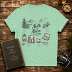 North Noise Field Notes Camping T-Shirt