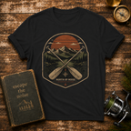 Canoe & Mountains Retro Patch T-Shirt