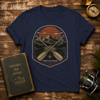 Canoe & Mountains Retro Patch T-Shirt