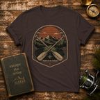 Canoe & Mountains Retro Patch T-Shirt