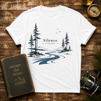 Silence Lives Here River Scenic T-Shirt