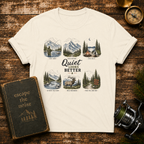Quiet Looks Better Scenic Nature Tee