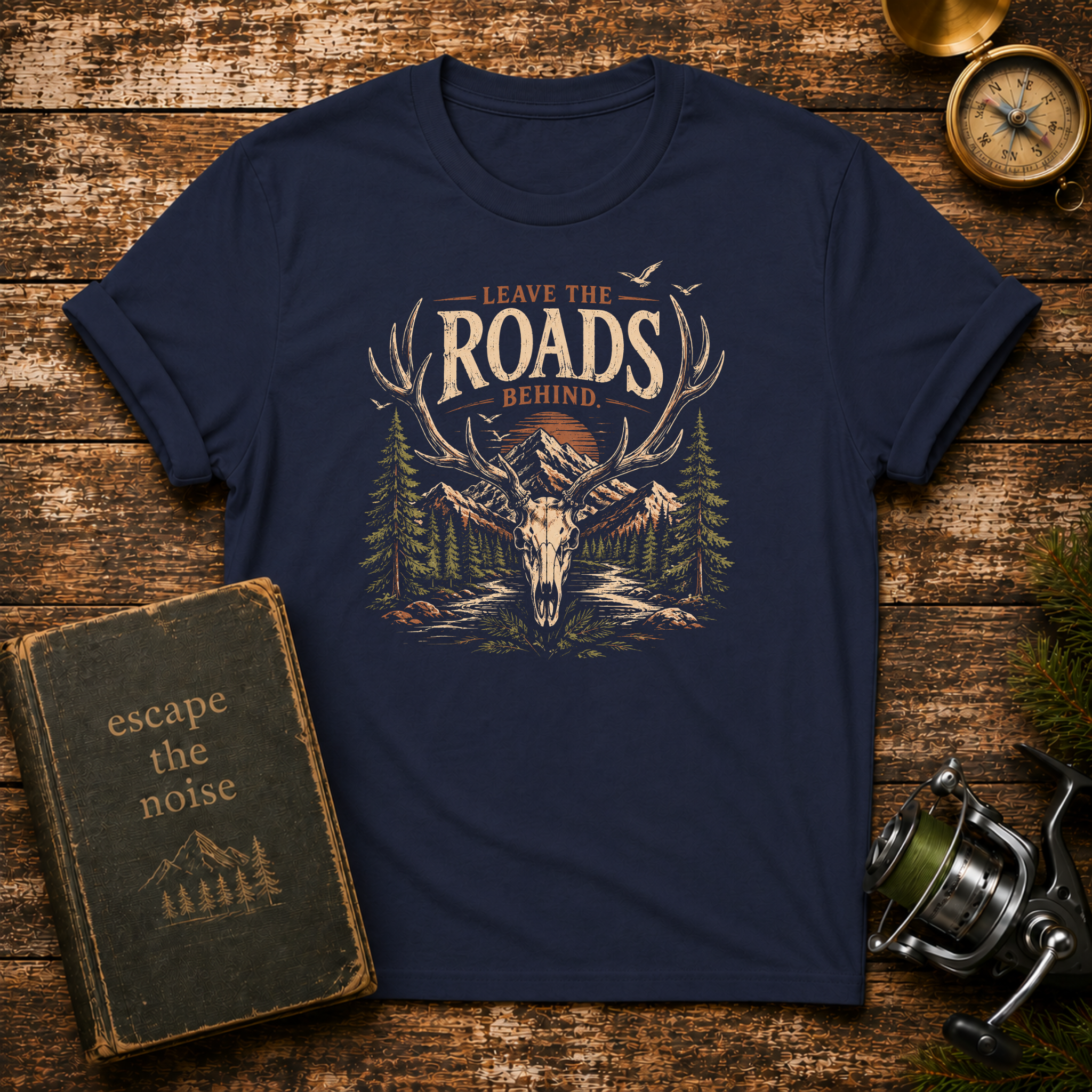 Leave the Roads Behind Deer Tee