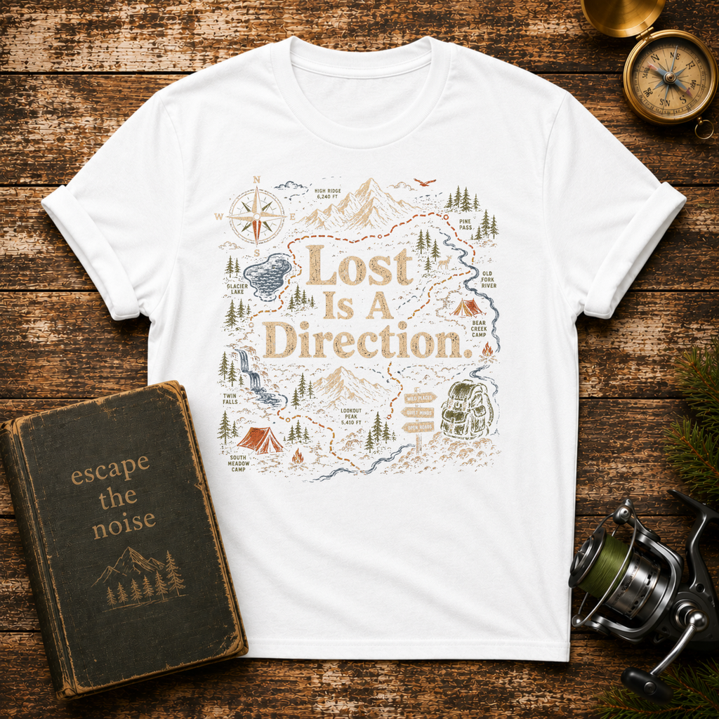 Lost Is A Direction Adventure T-Shirt