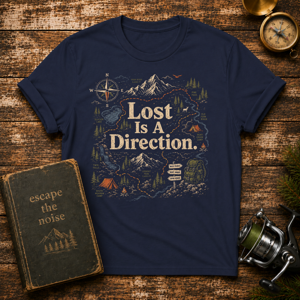 Lost Is A Direction Adventure T-Shirt