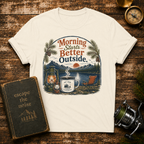 "Morning Starts Better Outside" Coffee & Campfire Graphic